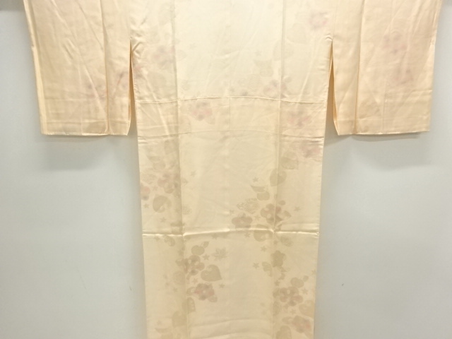 花模様織出し長襦袢